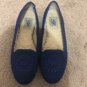 Never before worn - Twilight blue slip on UGGS